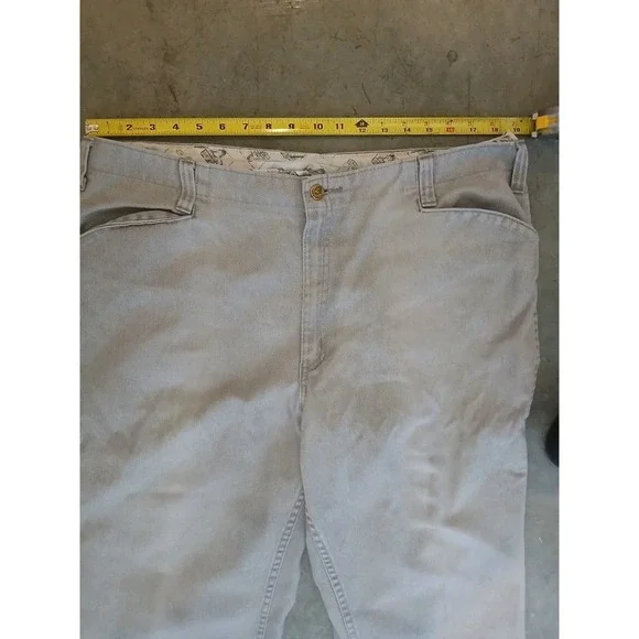 Vintage Y2K Ben Davis Gray Wide Baggy Skater Pants Trousers 38 - Picture 7 of 9